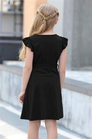img 3 attached to 👗 GORLYA Ruffle Vintage Pockets GOR1022: Elegant Girls' Clothing for Dresses