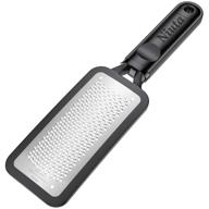 🦶 niuta colossal foot rasp and callus remover - surgical grade stainless steel file for trimming dead skin, black logo