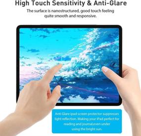 img 1 attached to 📝 FOJOJO [2 Pack] Like Paper Screen Protector for iPad Air 3 (2019), iPad Pro 10.5 (2017) - Matte PET Film for Drawing, Anti-Glare & Scratch Resistant