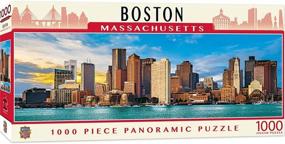 img 2 attached to 🧩 Optimized Boston Panoramic Jigsaw Puzzle by MasterPieces