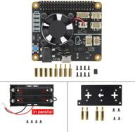 🔌 geekworm raspberry pi ups hat x708: максимальное питание 5.1v 8a с безопасным отключением и автоматическим включением питания логотип