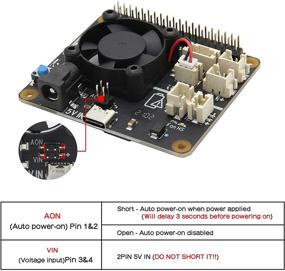 img 1 attached to 🔌 Geekworm Raspberry Pi UPS HAT X708: Максимальное питание 5.1V 8A с безопасным отключением и автоматическим включением питания