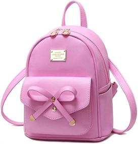img 1 attached to Mikty Leather Backpacks Convertible Shoulder Women's Handbags & Wallets