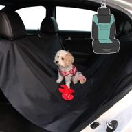🐶 fh group fh1009 waterproof backseat cover/protector for pets (black) – universal fit - cars, trucks, suvs logo