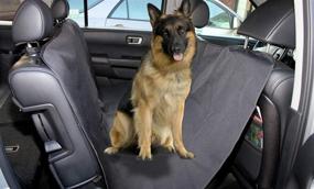 img 1 attached to 🐶 FH Group FH1009 Waterproof Backseat Cover/Protector for Pets (Black) – Universal Fit - Cars, Trucks, SUVs