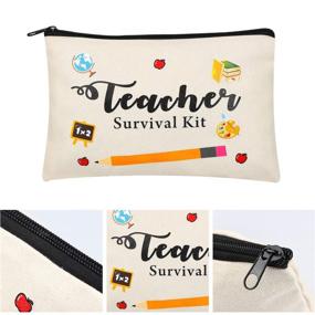 img 2 attached to 🎁 Practical 8-Piece Makeup Pouch Set: Ideal Teacher Appreciation Gifts for Organized Teachers!