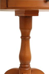 img 2 attached to Honey Pedestal Table with Pine Finish by Décor Therapy