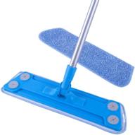 🧹 efficient cleaning with mr.siga microfiber floor mop - includes 1 free microfiber refill - pad size 43 x 14cm логотип
