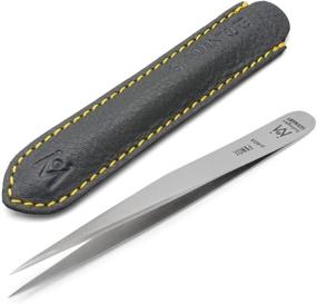 img 2 attached to GERMANIKURE Premium Needle Point Tweezers - High-Quality FINOX Stainless Steel 🔧 in Deluxe Leather Case - Ethically Crafted in Solingen, Germany - Model 4405