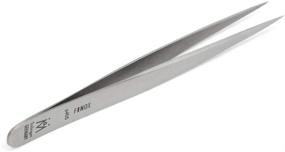 img 1 attached to GERMANIKURE Premium Needle Point Tweezers - High-Quality FINOX Stainless Steel 🔧 in Deluxe Leather Case - Ethically Crafted in Solingen, Germany - Model 4405