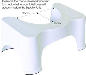 img 1 attached to 🚽 Squatty Potty 9 Inch Height: The Original Bathroom Toilet Stool, White – Pack of 1