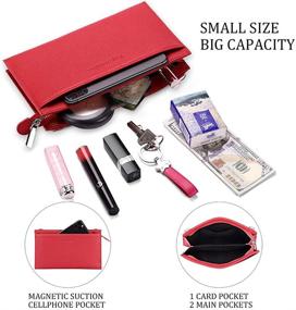 img 1 attached to 👜 Versatile Peacocktion Small Crossbody Bags: Stylish Wristlet Clutch Wallet & Phone Purse Duo with Dual Strap Design