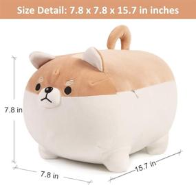 img 2 attached to 🐕 ARELUX Stuffed Shiba Inu Plush Pillow-Corgi Dog Anime Plushies & Japanese Cuddle Pet Throw Pillow-Kawaii Plush Toy Gifts for Boys, Girls, Kids-Birthday + SEO