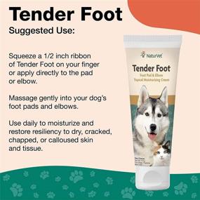 img 2 attached to 🐾 NaturVet Tender Foot: 5 oz Multi-Vitamin Cream for Foot Pad Protection, Repair & Restoration - Softens Calloused Elbows - Dogs & Cats