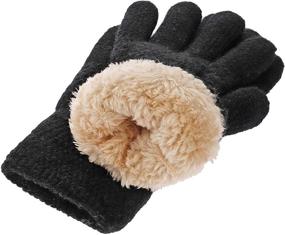 img 4 attached to 🧤 Stay Warm this Winter with Girls' Thermal Winter Gloves - Perfect Accessories for Boys & Girls