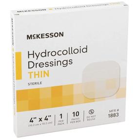 img 3 attached to 🩹 McKesson 1883 Hydrocolloid Dressing - Thin, Sterile - 4x4in (Pack of 10)