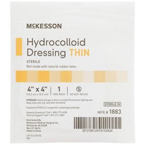 img 1 attached to 🩹 McKesson 1883 Hydrocolloid Dressing - Thin, Sterile - 4x4in (Pack of 10)