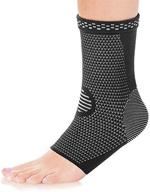 physphyt achilles compression recovery sleeve - black/gray логотип