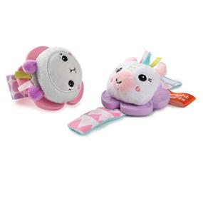 img 1 attached to 🦄 Bright Starts Unicorn and Llama Rattle & Teethe Wrist Pals Toy, Suitable for Newborns and Up