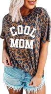 womens leopard t shirts cheetah graphic logo