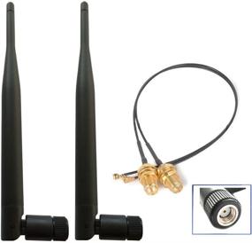 img 4 attached to DANUC Dual Band WiFi RP-SMA Antenna with U.fl Cable for Wireless Routers and PCIe Cards - Boost Network Extension and Signal Strength