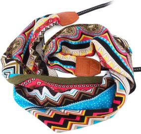 img 2 attached to 📷 Wolven Soft Scarf Camera Strap Belt for DSLR/SLR/Digital Cameras (DC)/Instant Cameras, Multicolored