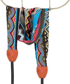img 3 attached to 📷 Wolven Soft Scarf Camera Strap Belt for DSLR/SLR/Digital Cameras (DC)/Instant Cameras, Multicolored