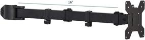 img 3 attached to 🖥️ VIVO Односекционное крепление для монитора на столе — полностью регулируемое, черное, подходит для 1 экрана до 27 дюймов, модель PT-SD-AM01A