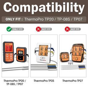 img 3 attached to ProCase Hard Carrying Case for ThermoPro TP20 / TP-08S / TP07 Wireless Remote Digital Kitchen Cooking Food Meat Thermometer -Black: Ultimate Protection and Portability for Your Thermometer