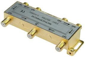 img 1 attached to 📺 Улучшенное распределение видеосигнала с помощью ПРЕМИУМ-разветвителя коаксиального кабеля 6-ходового типа F с винтовым соединением (110016)