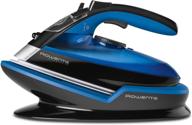 🔌 rowenta freemove cordless auto off 400-holes stainless steel soleplate steam iron, blue, model 1 - 1830007108 logo