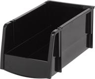 📦 iris usa m black 8-pack medium storage bin logo