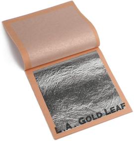 img 1 attached to 📚 Loose-Type Genuine Silver Leaf Booklet - 1 Booklet with 25 Sheets