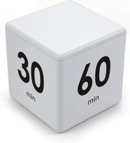 img 4 attached to Pretmess Cube Timer - Smart Kitchen Timer for Time Management and Countdown Settings (15-20-30-60 Minutes, White)