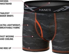 img 3 attached to Ultimate Comfort and Support: Hanes Boys' Boxer Briefs