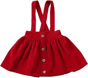 img 4 attached to Mubineo Toddler Corduroy Suspender Overall