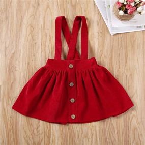 img 3 attached to Mubineo Toddler Corduroy Suspender Overall