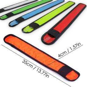 img 2 attached to 🏃 YOHOTA LED Running Band - 6 Piece LED Armbands Bracelet for Sports, Light Up Wristbands with Reflective Elastic Band, Glow in The Dark Safety Bands for Runners, Joggers, and Outdoor Activities