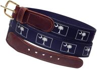 preston leather ribbon buckle nautical men's accessories in belts logo