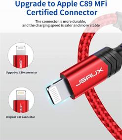 img 3 attached to 💪 Enhanced Performance with JSAUX Lightning Cable: Upgraded, Certified & Compatible for Industrial Electrical Use