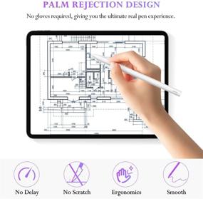 img 2 attached to Digiroot Active Stylus Pen: Palm Rejection for iPad Pro/Mini 2018-2021 - No Bluetooth, Extra 1.2mm Tips