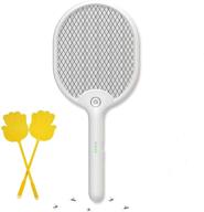 🦟 x home usb rechargeable bug zapper: electric fly swatter with led light, touch-safe, 3-layer mesh protection - ideal mosquito killer for indoor and outdoor use logo