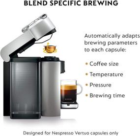 img 1 attached to ☕ Кофеварка и экспрессо-машина Nespresso Vertuo от De'Longhi: серебристая с пеной для молока Aeroccino - освободите богатый кофе и идеально взбитое молоко!