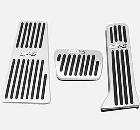 img 2 attached to 🚘 DLiQ Gas Brake Pedal Covers for Mazda CX-5 2013-2019 (Automatic Transmission)