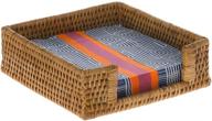 kouboo 1020040 rattan napkin holder: superior organization and style for your table décor логотип