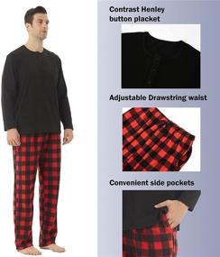 img 1 attached to 👫 Cozy Pajama Thermal Shirts for Couples - Perfect Matching Pajamas