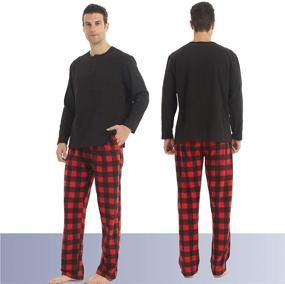 img 2 attached to 👫 Cozy Pajama Thermal Shirts for Couples - Perfect Matching Pajamas