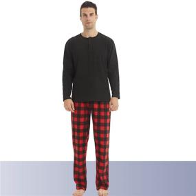 img 3 attached to 👫 Cozy Pajama Thermal Shirts for Couples - Perfect Matching Pajamas