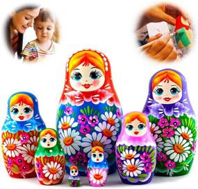 img 4 attached to Handcrafted Matryoshka Dolls: Authentic Russian Nesting Dolls