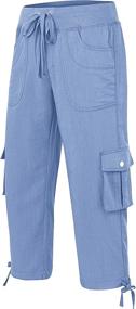 img 3 attached to 🩳 Women's Quick-Drying Hiking Cargo Shorts with Pockets - Perfect for Camping & Outdoor Activities